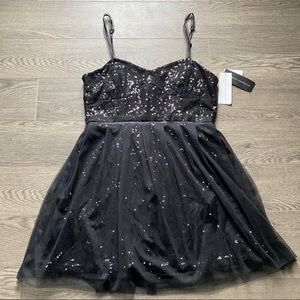 🆕French connection Sequin and Chiffon Party Dress